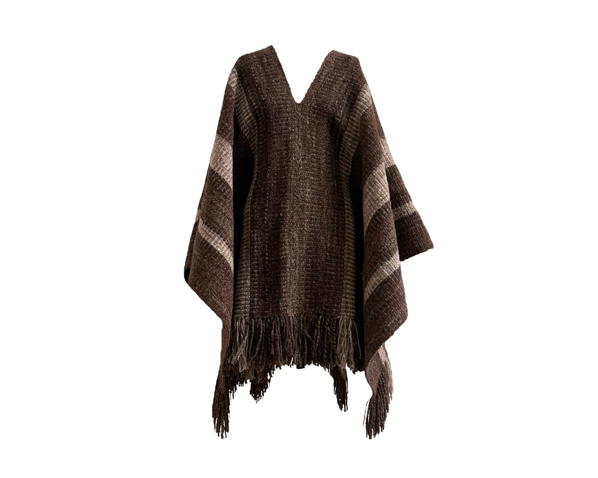 Rugged Wool Poncho #5