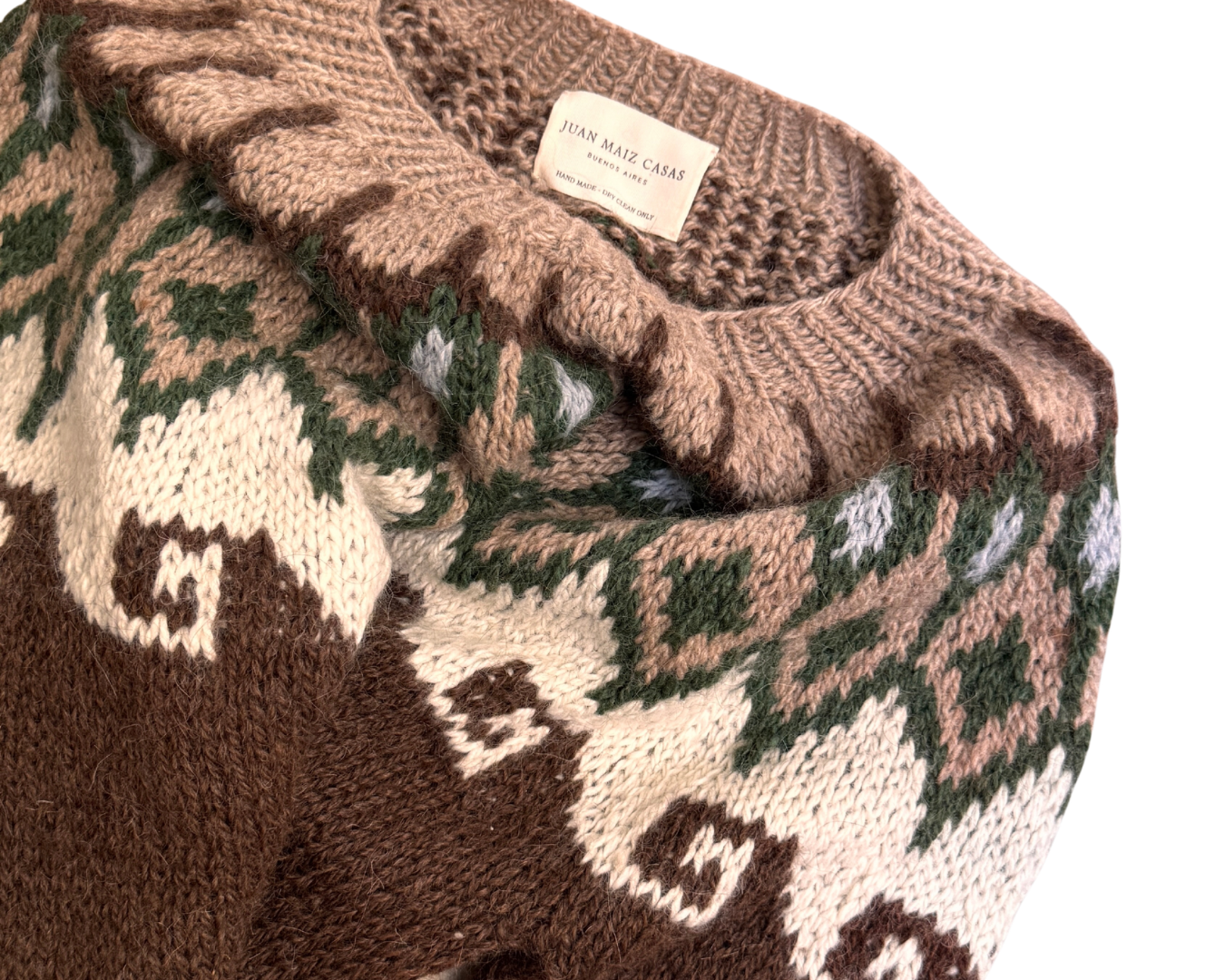 Alpaca Wool Sweater Brown