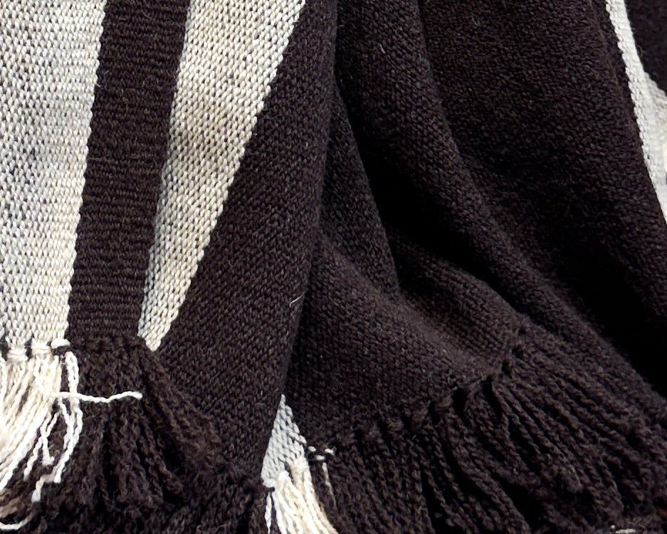 Sheep Wool Brown Poncho