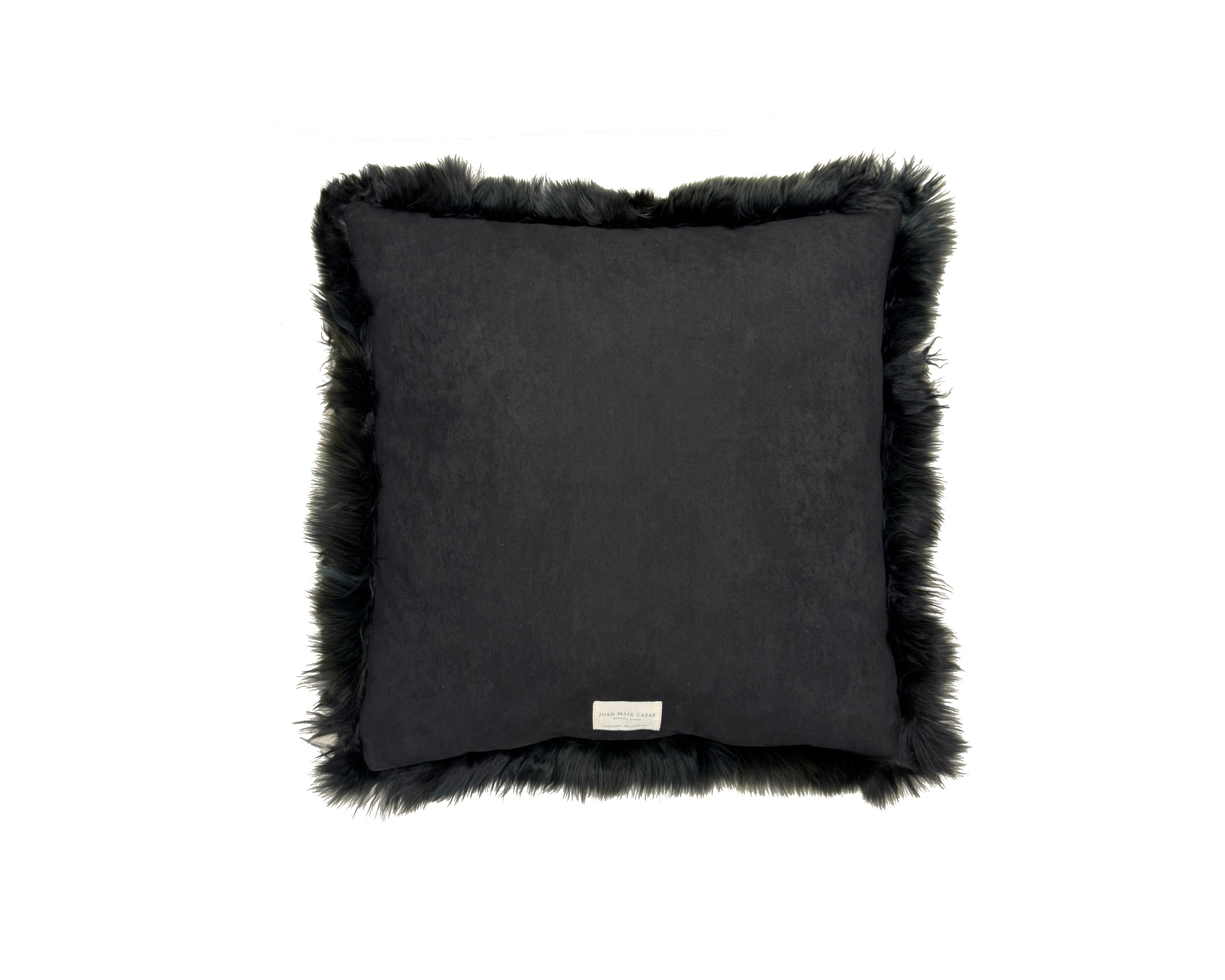 Black Alpaca Cushion