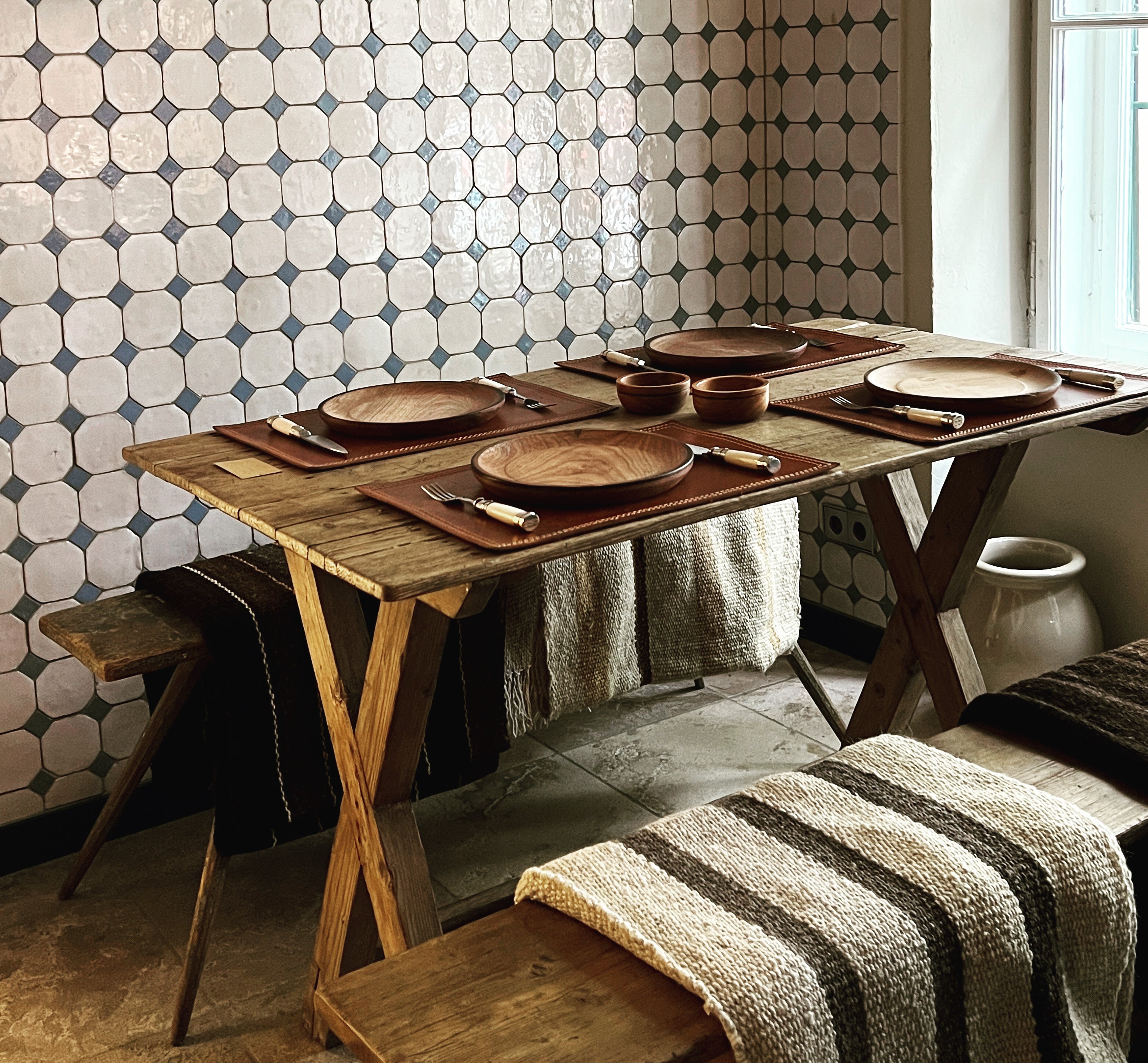Malt Brown Leather Placemat
