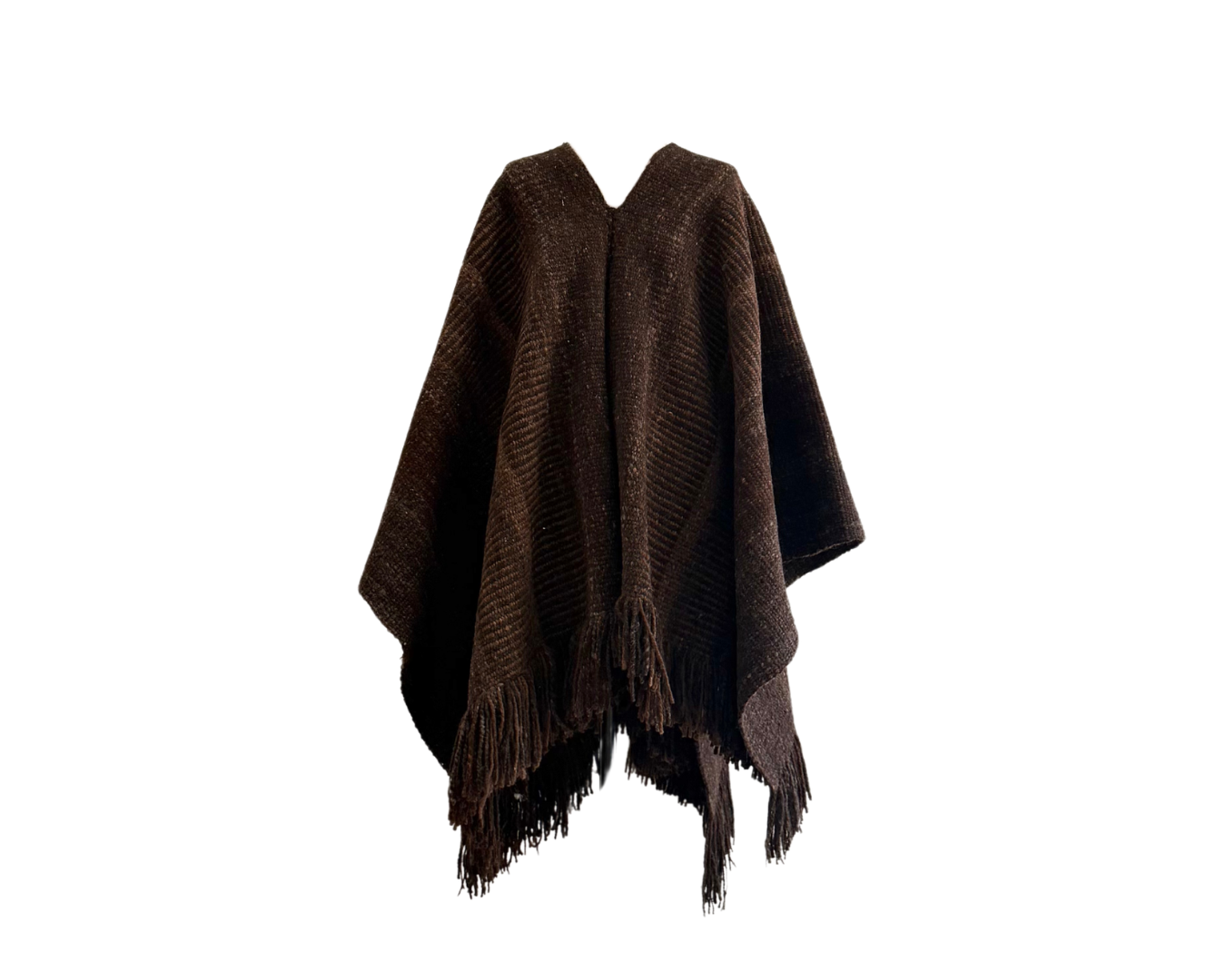 Rugged Wool Poncho #3