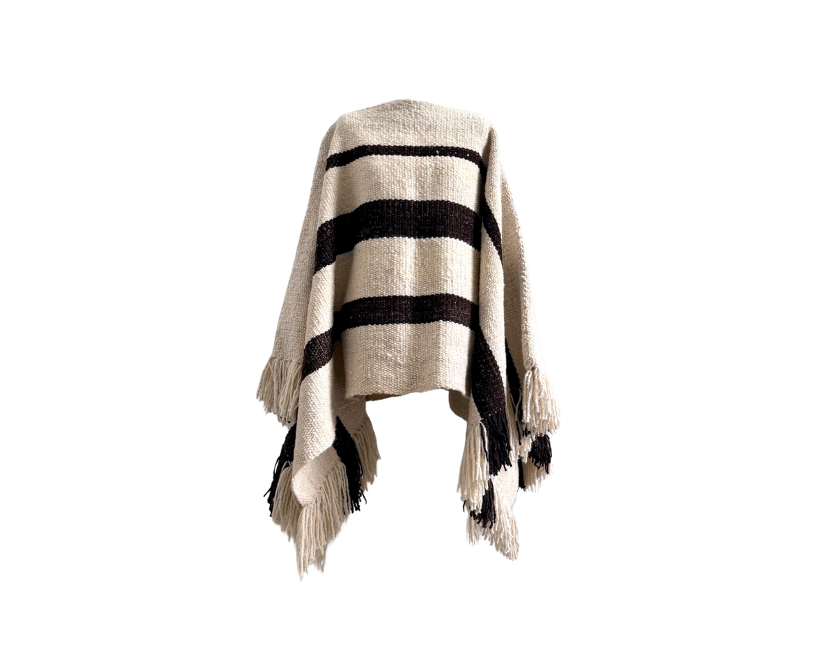 Rugged Wool Poncho #2