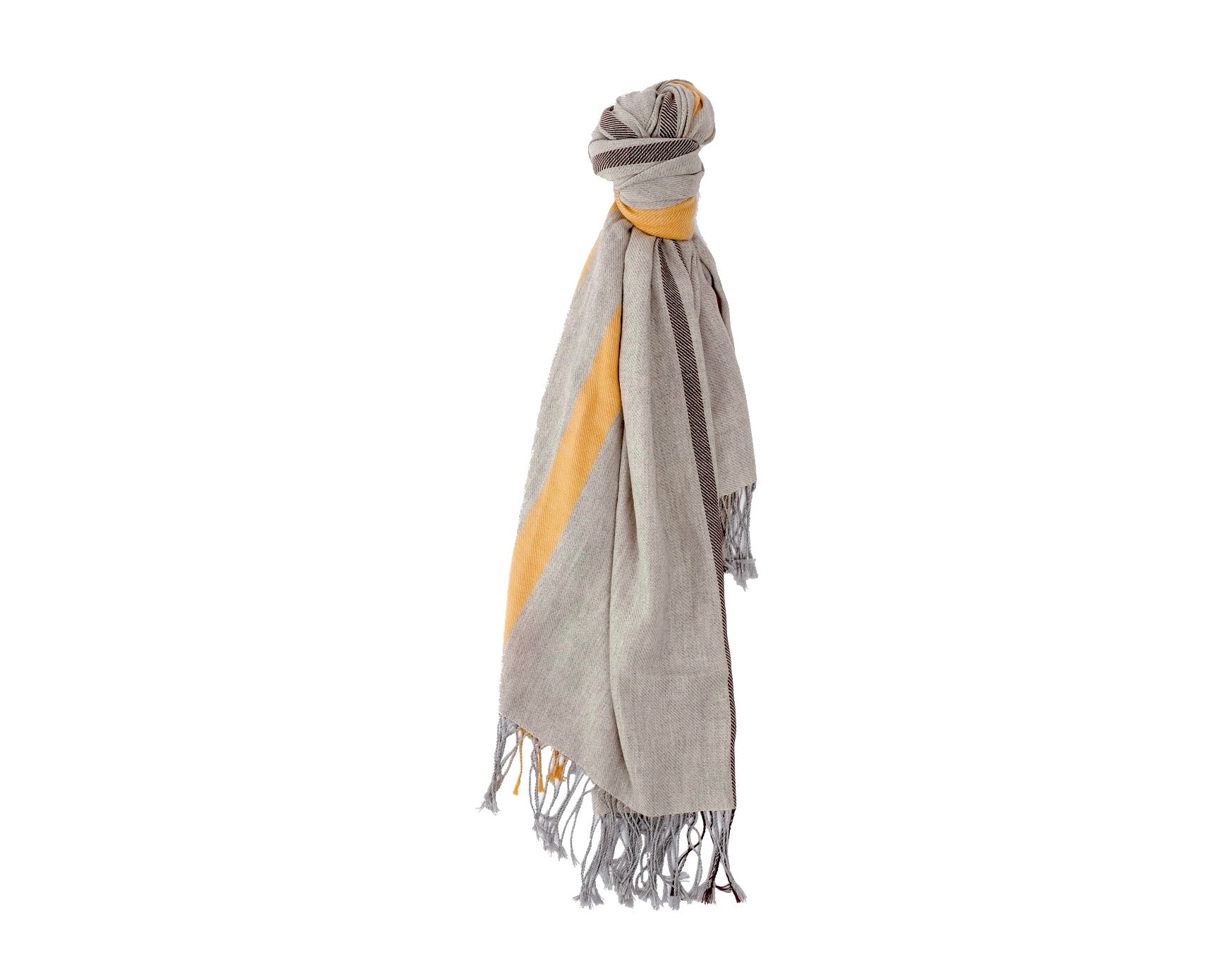 Brown Ocre Pareo Shawl