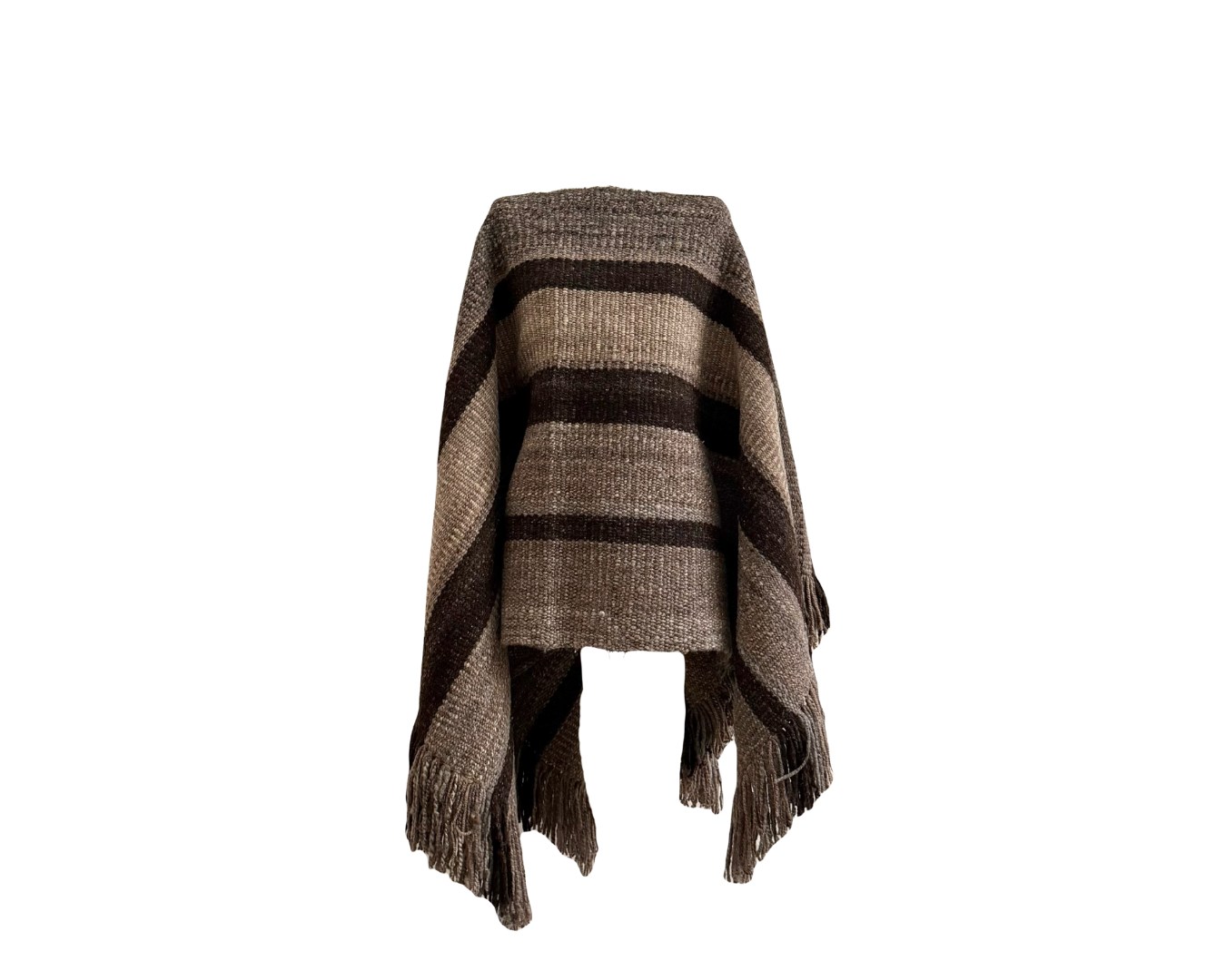Rugged Wool Poncho #6