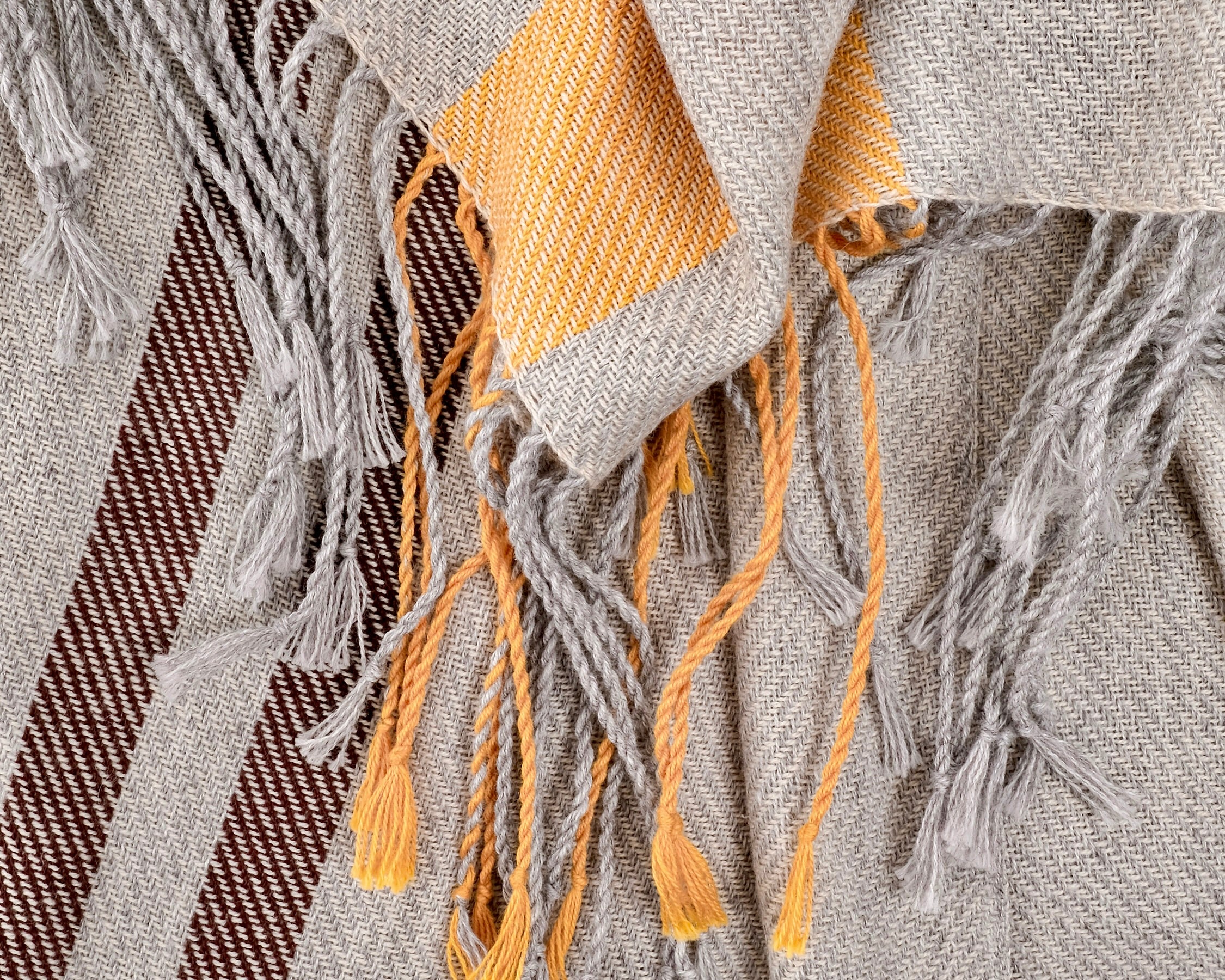 Brown Ocre Pareo Shawl