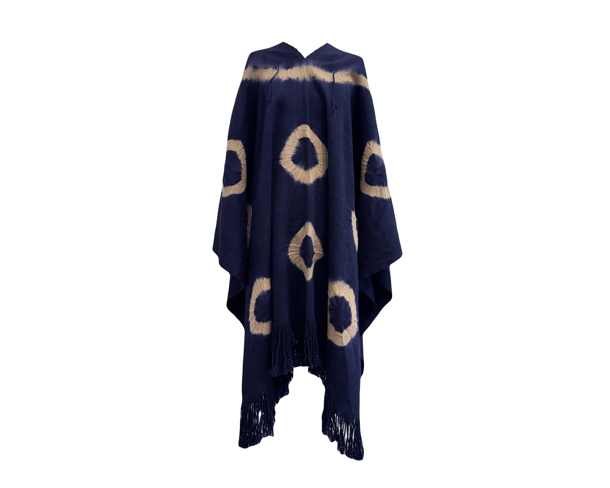 Sheep Wool Blue Poncho