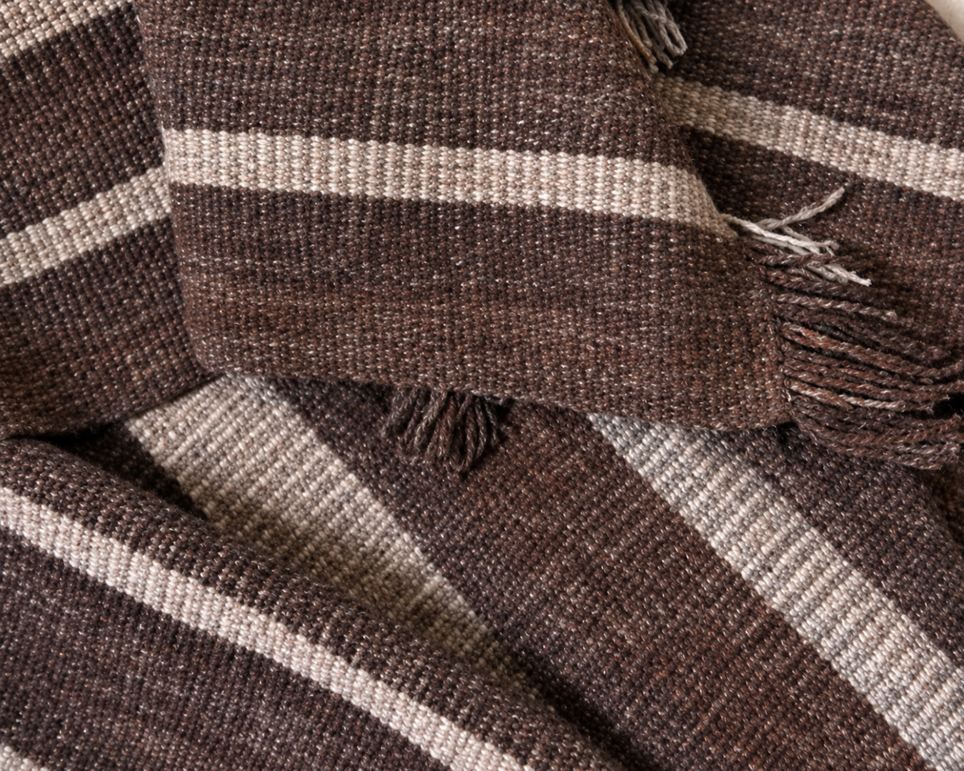 Rugged Wool Poncho #5