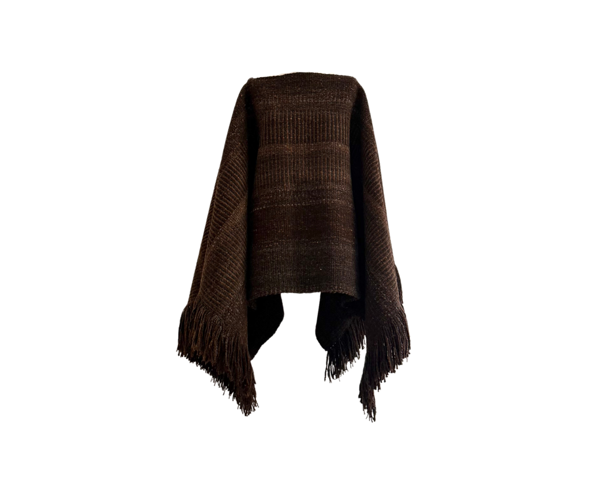 Rugged Wool Poncho #3