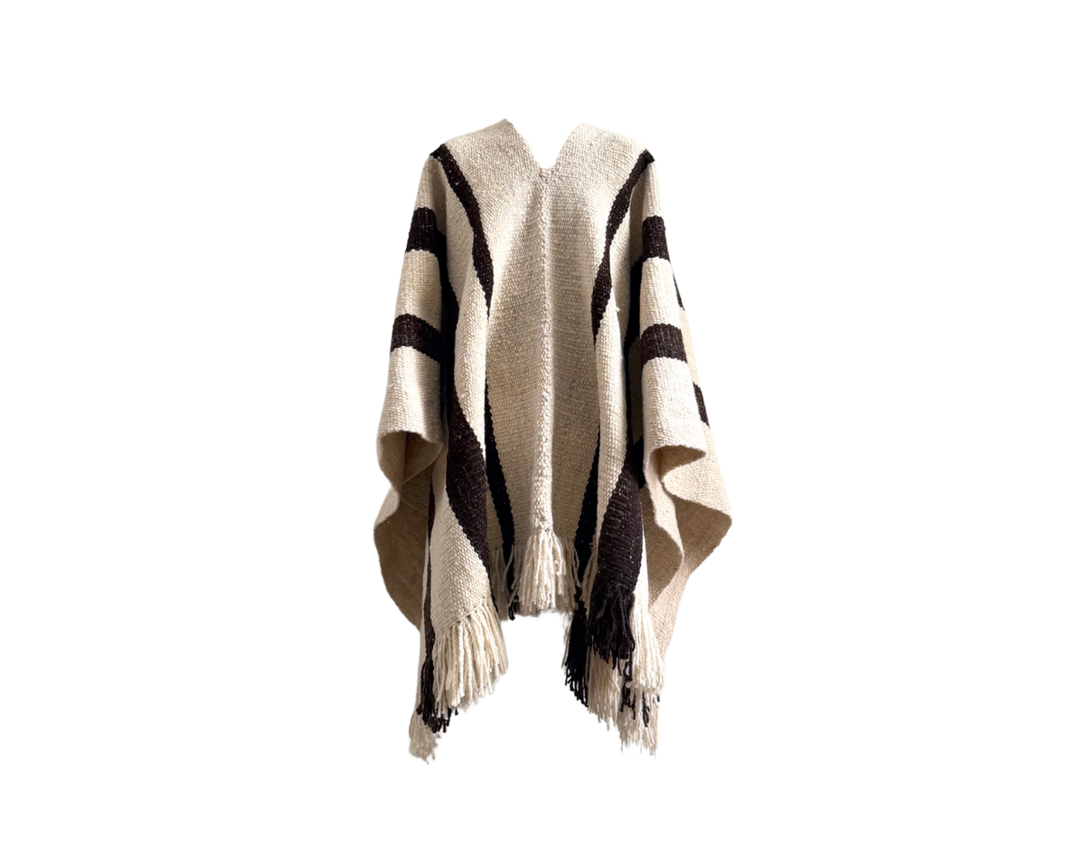 Rugged Wool Poncho #2