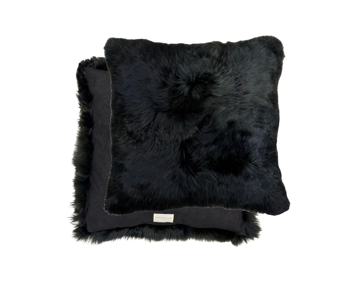 Black Alpaca Cushion