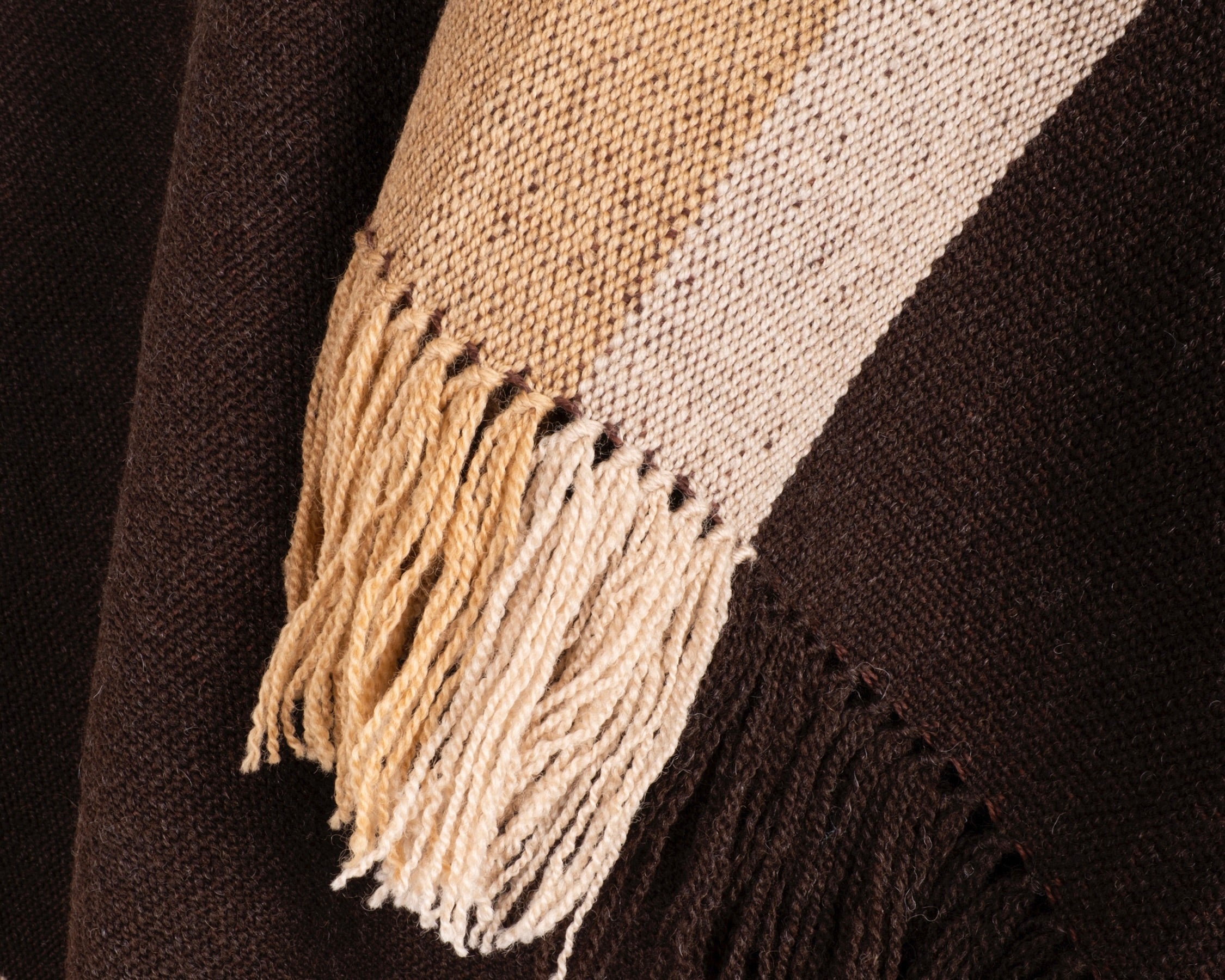 Brown Wool Poncho