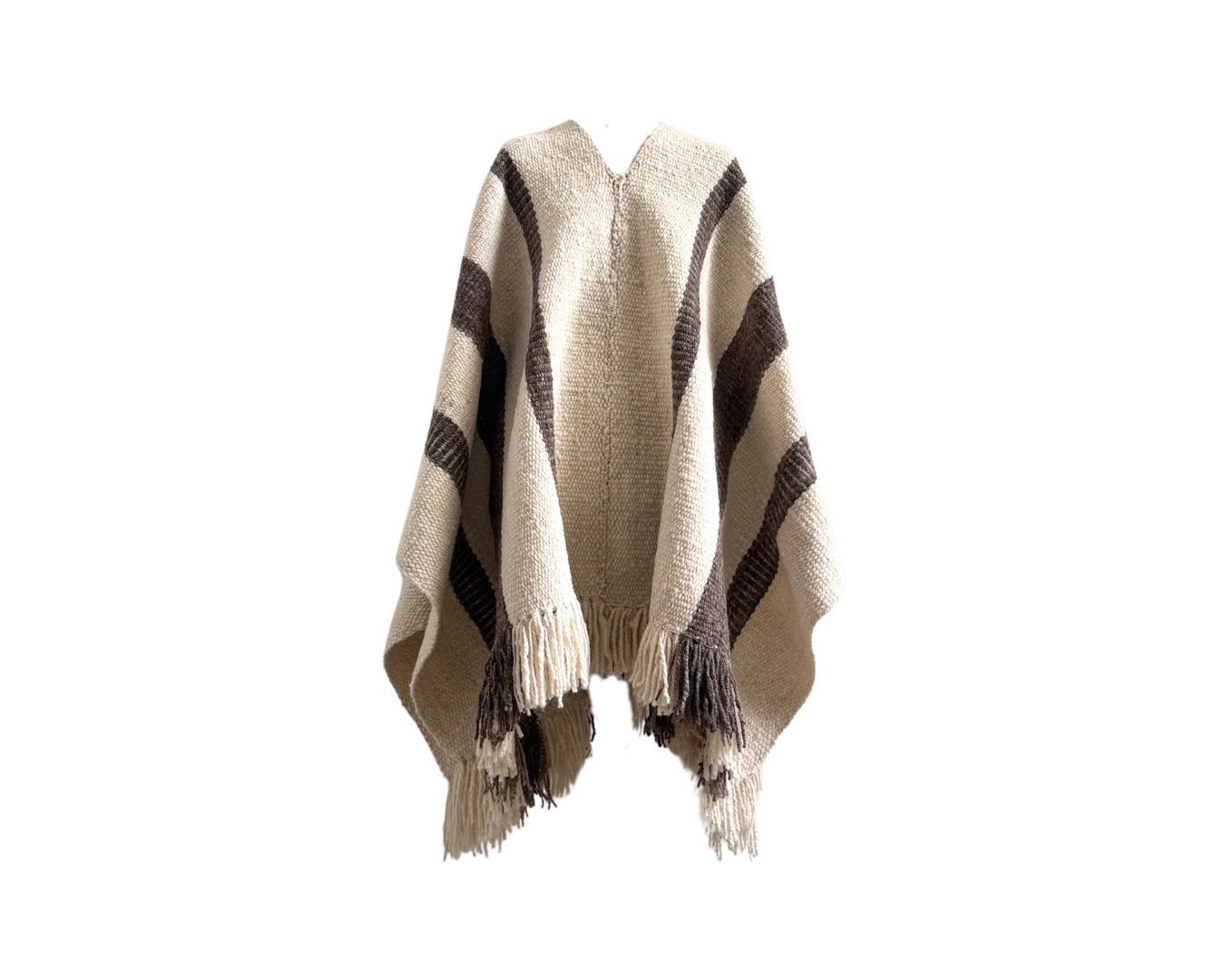 Rugged Wool Poncho #1