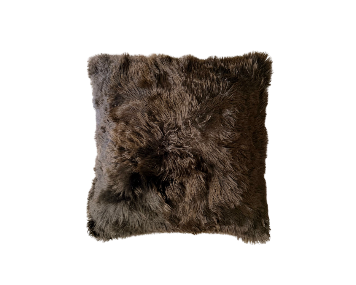 Chocolate Alpaca Cushion