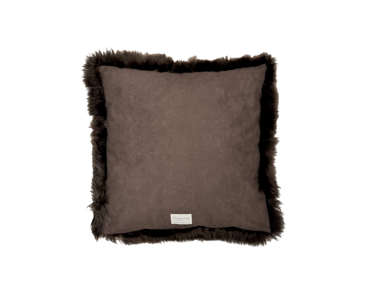 Chocolate Alpaca Cushion